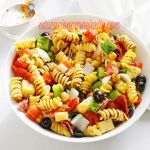 Easy Christmas Recipes Rainbow Antipasto Pasta Salad