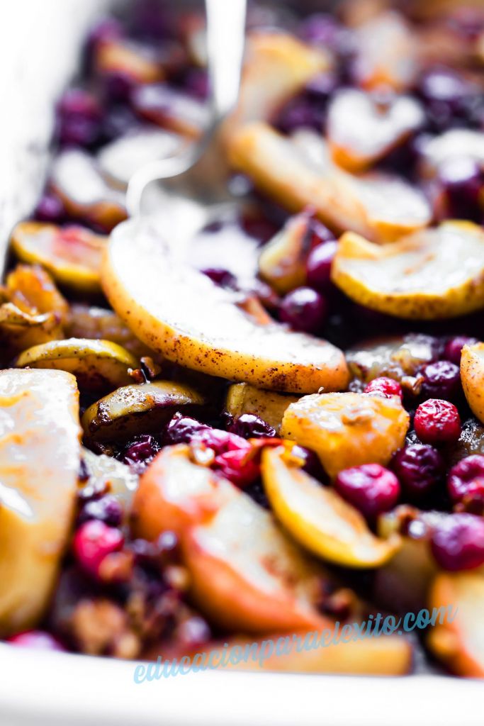 Healthy Christmas Recipe Easy Spiced Hot Fruit Bake