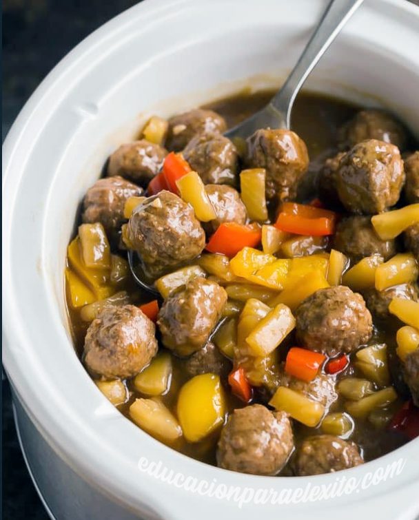 Sweet and Sour Crockpot Meatballs Christmas Recipe For Beginner