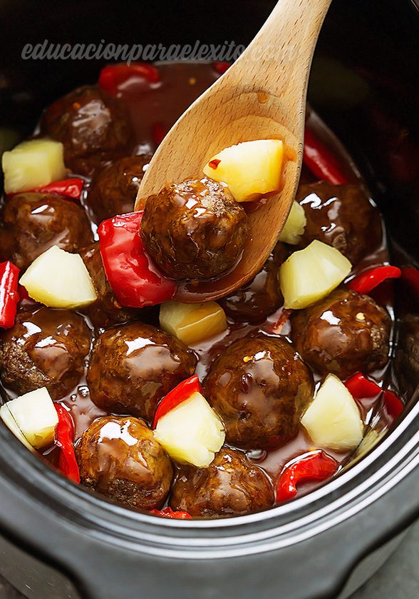 Sweet and Sour Crockpot Meatballs Christmas Recipe For Beginner