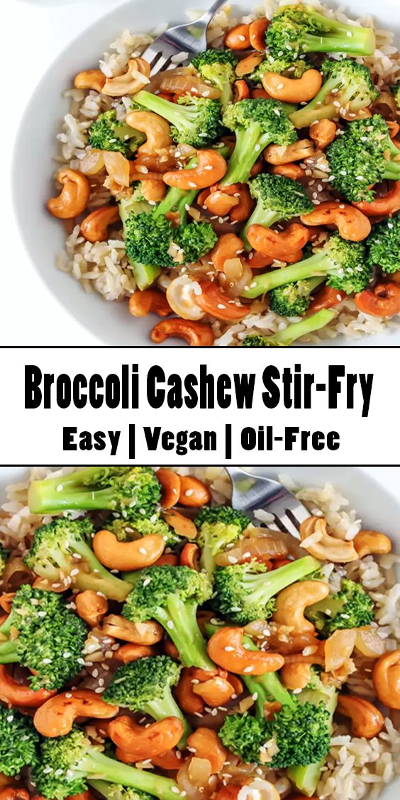 Broccoli Cashew Stir-Fry Easy Salad Recipe - Educacionparaelexito