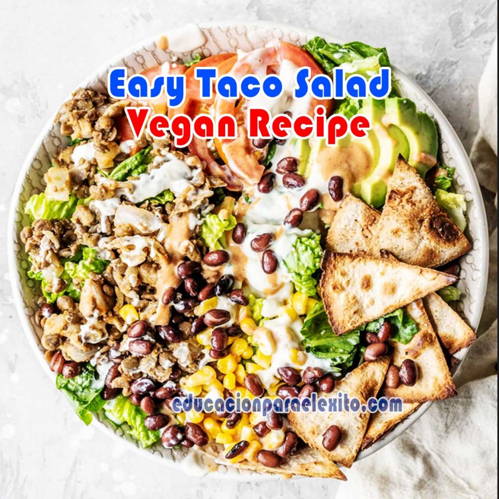 Easy Taco Salad Vegan Recipe