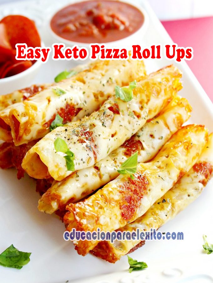 Easy Keto Pizza Roll Ups