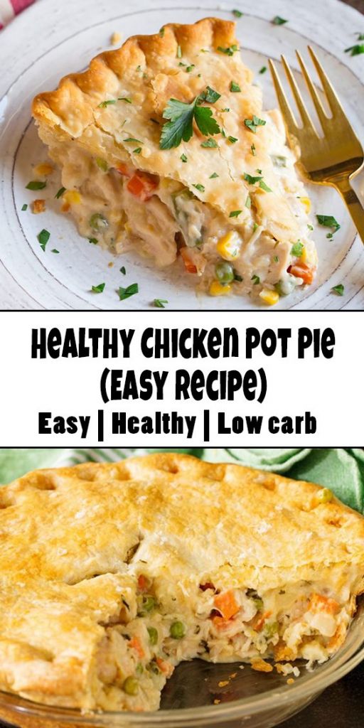 healthy chicken pot pie