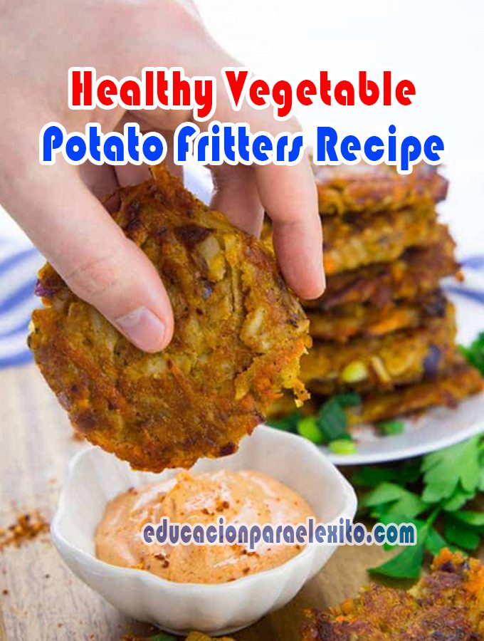 Healthy Vegetable Potato Fritters Recipe