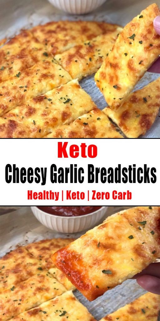 Keto Cheesy Garlic Breadsticks - Educacionparaelexito