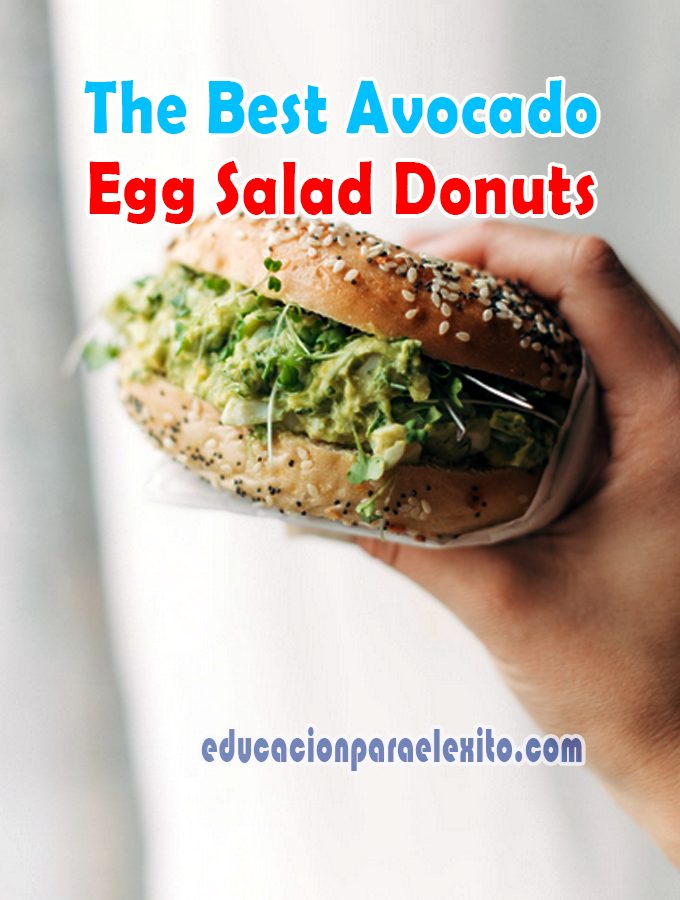 The Best Avocado Egg Salad Donuts