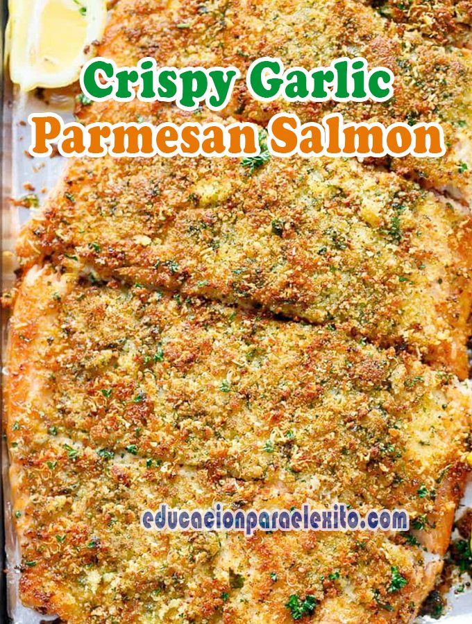 Crispy Garlic Parmesan Salmon